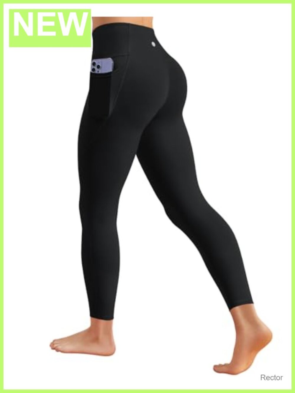 Queenie Ke No Front Seam Leggings Pockets Women 25 Inseam High Rise